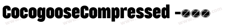 CocogooseCompressed 字体转换